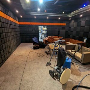 czyszczenie wykładzin w studio nagran