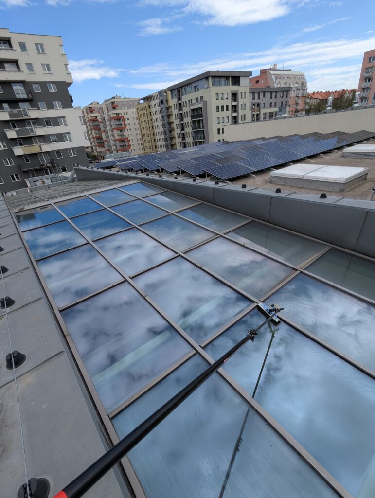 mycie przeszklenia przez cleanup